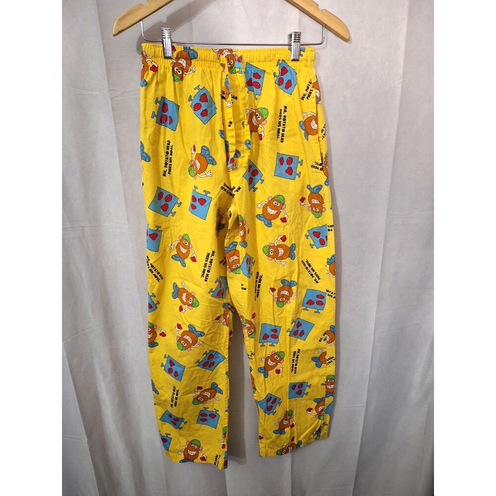 Vintage 2002 Hasbro Mr. Potato Head Pajama Pants Mens Small 34-36 Y2K Loungewear